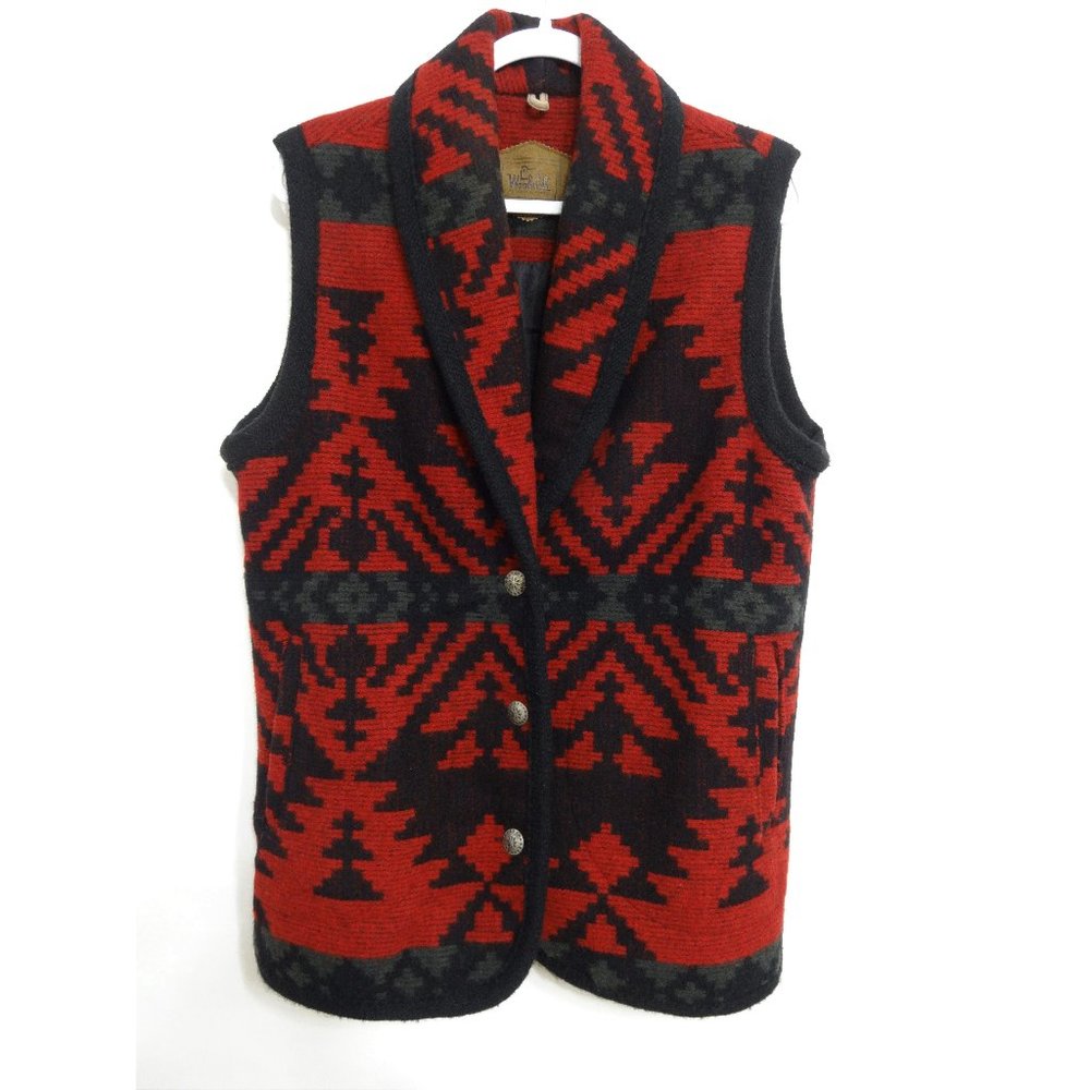 Woolrich Womens Size M Southwest/Aztec Wool Vest